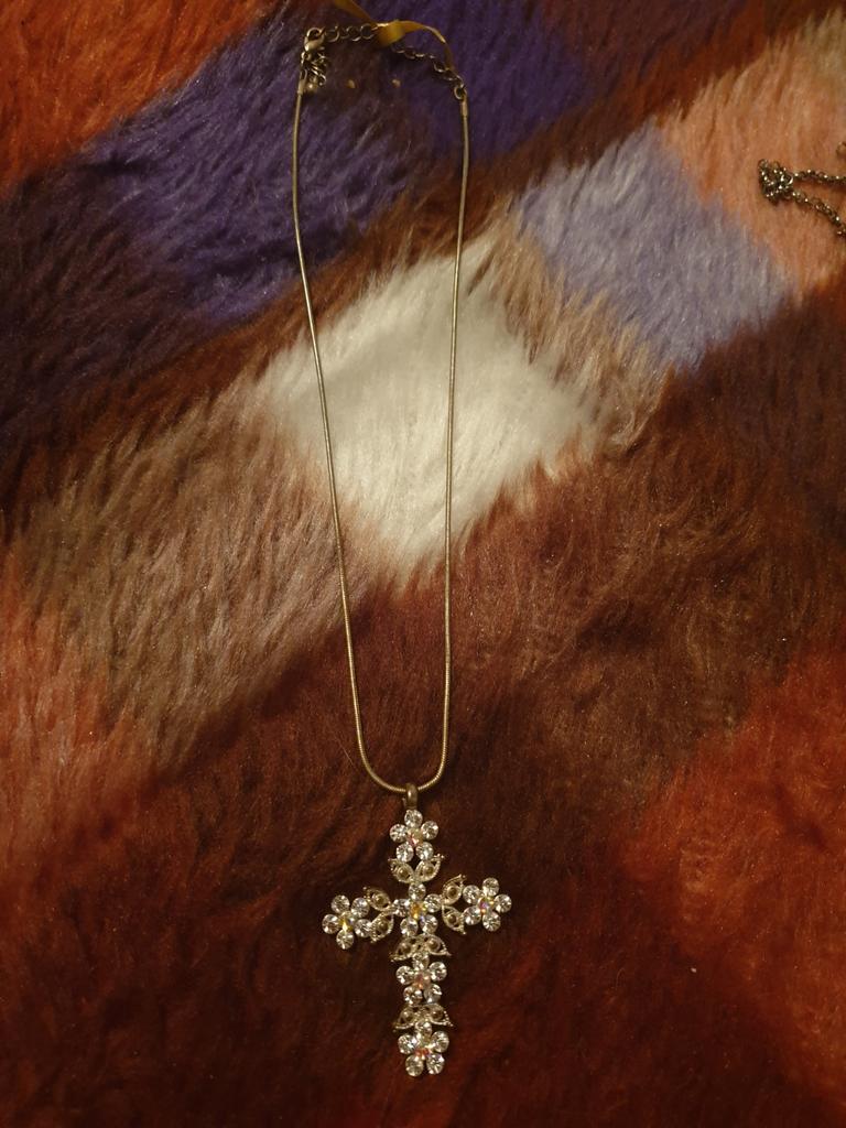 Ketting met kruis, Sieraden, Tassen en Uiterlijk, Ophalen, Zilver, Overige materialen