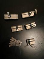 Cilindersloten met sleutels - Diverse maten, Ophalen, Gebruikt, Overige materialen, Slot