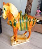 Groot Chinees beeld van een Tang paard, 77 cm hoog, Antiek en Kunst, Ophalen