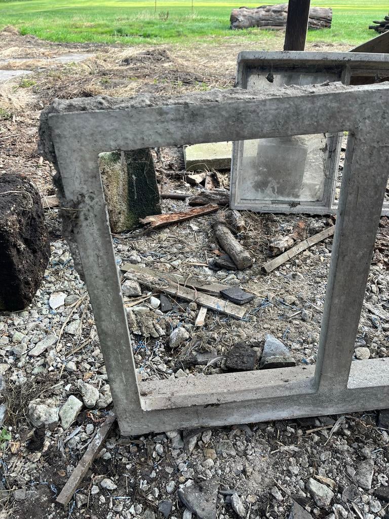 Betonnen stalramen - Gebruikt, Ophalen, Gebruikt, Gevelraam of Ruit, Minder dan 80 cm