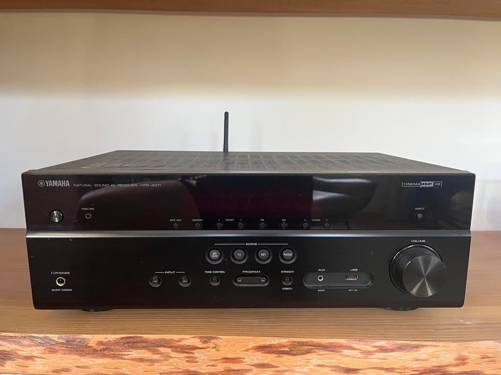 Yamaha HTR-4071 MusicCast 5.1 4K UltraHD receiver- ZGAN, Yamaha, Ophalen of Verzenden, Zo goed als nieuw, 120 watt of meer