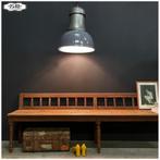 Industriele Lamp hanglamp geëmailleerd, Ophalen, Gebruikt, 50 tot 75 cm, Industrieel Bauhaus