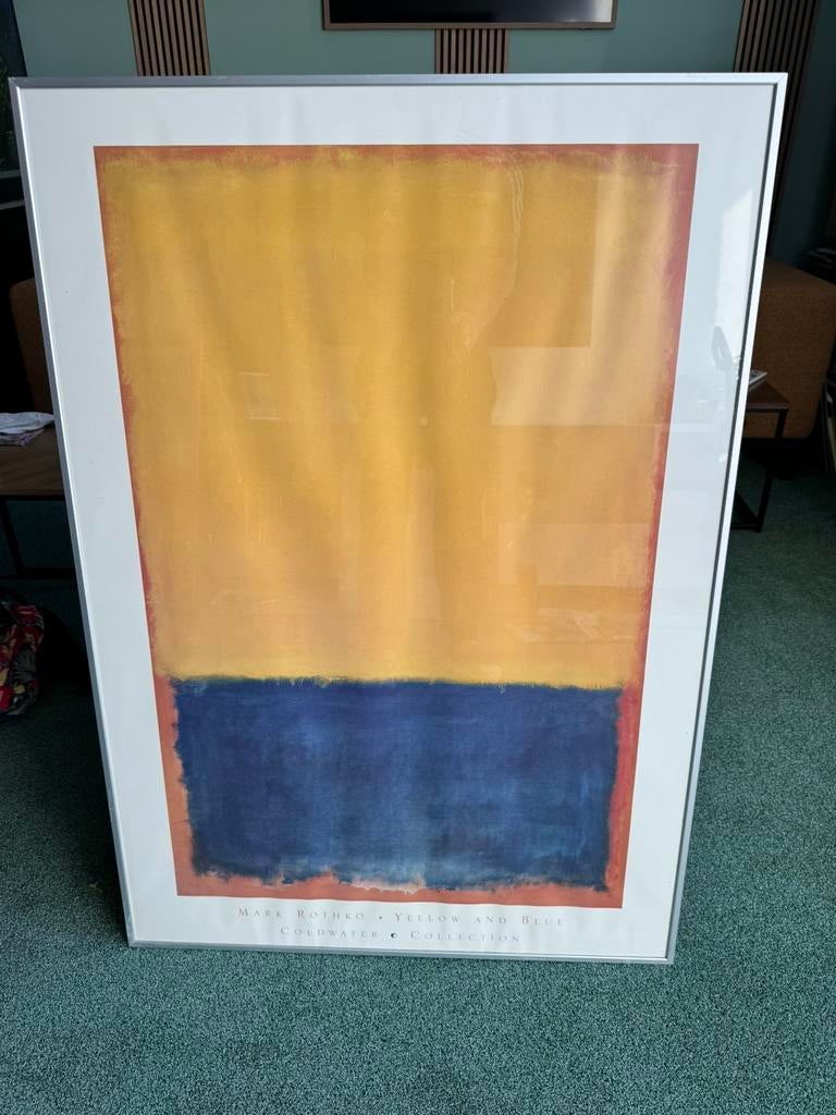 Luxe fotolijst 100 x 70 cm - Zilverkleurig, Huis en Inrichting, Woonaccessoires | Lijsten, Ophalen, Metaal of Aluminium, Zo goed als nieuw