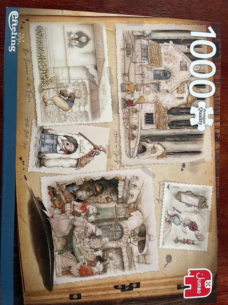 Efteling Sprookjes Puzzel 1000 stukjes Jumbo, Ophalen of Verzenden, 500 t/m 1500 stukjes, Zo goed als nieuw, Legpuzzel