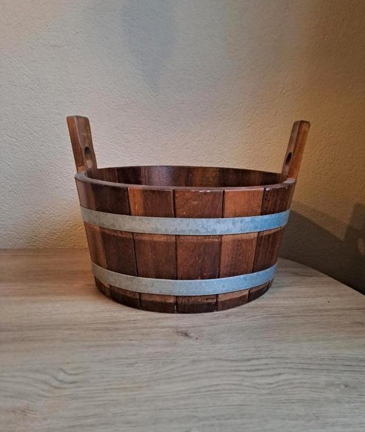 Luxe sauna voetenbak, transparant gelakt,, Sport en Fitness, Sauna, Ophalen