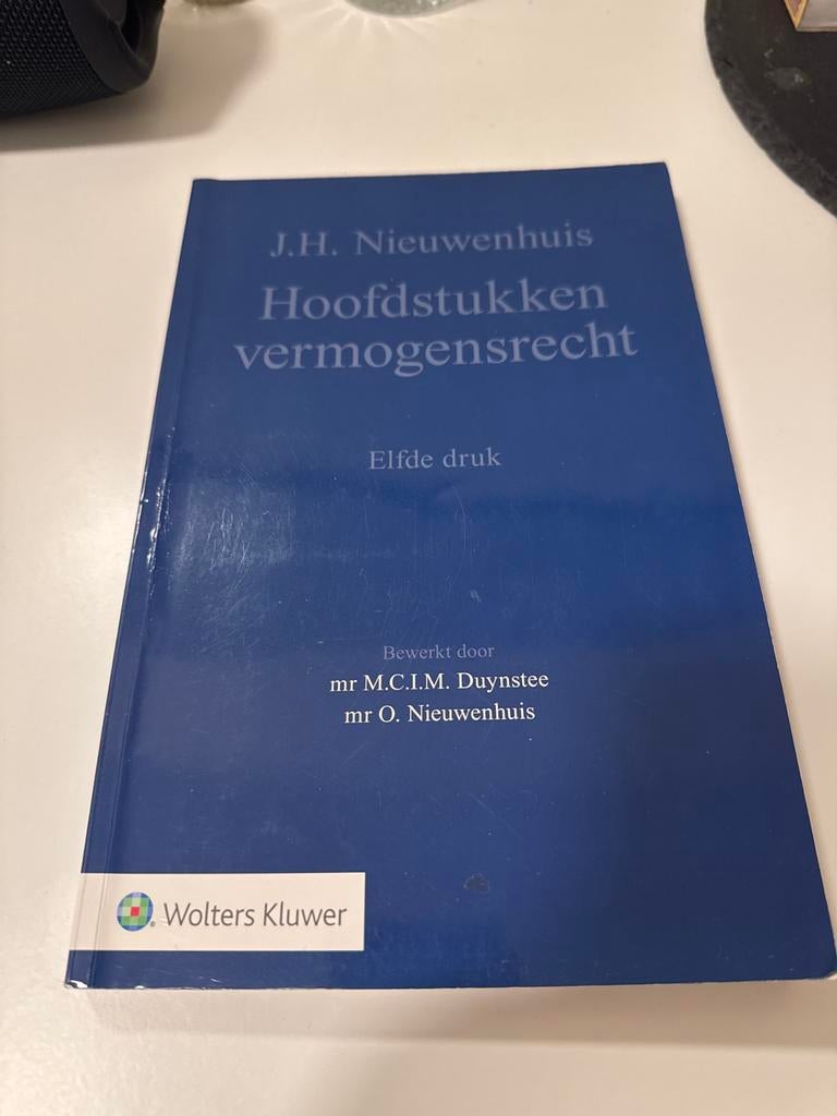 Hoofdstukken vermogensrecht - J.H. Nieuwenhuis, Boeken, Studieboeken en Cursussen, Ophalen of Verzenden, Gamma, Zo goed als nieuw