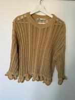 Zara gebreid gehaakt truitje geel goud maat S 36, Ophalen of Verzenden, Gedragen, Maat 36 (S), Geel