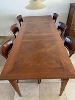 Nette Italiaanse eetkamertafel met 6 kersenhouten stoelen, Huis en Inrichting, Tafels | Eettafels, Ophalen, Gebruikt, 50 tot 100 cm