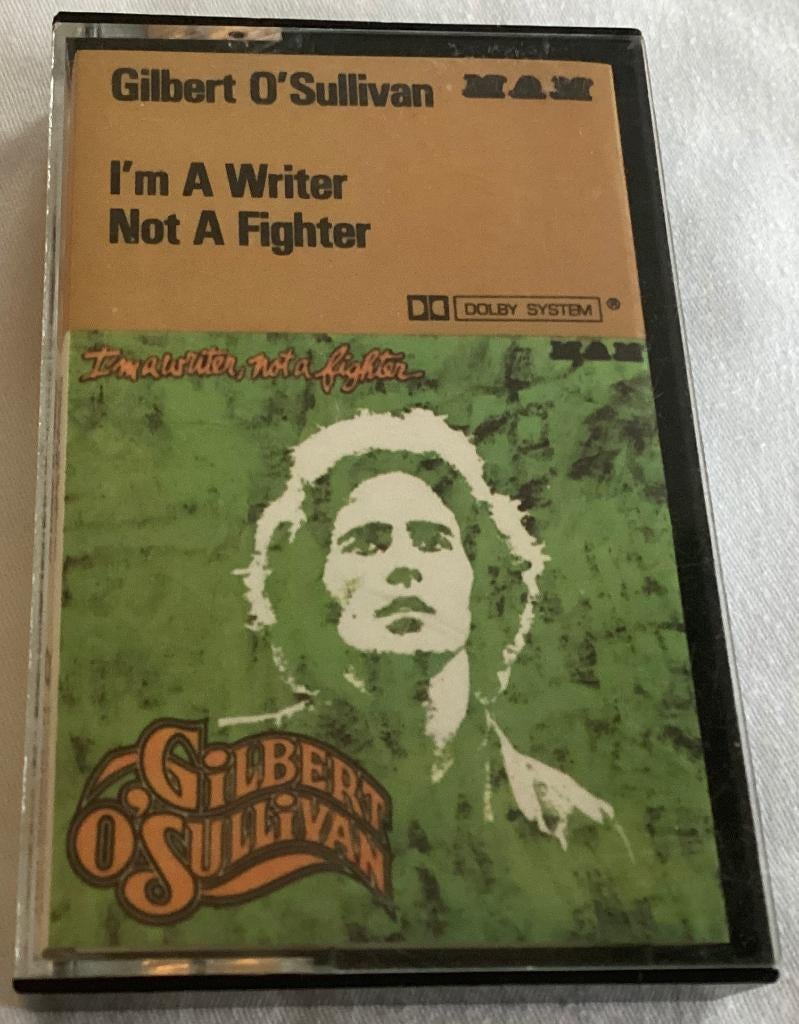 Gilbert O'Sulivan I'm a Writer Not a Fighter MC, Gebruikt, 1 bandje, Ophalen of Verzenden, Origineel