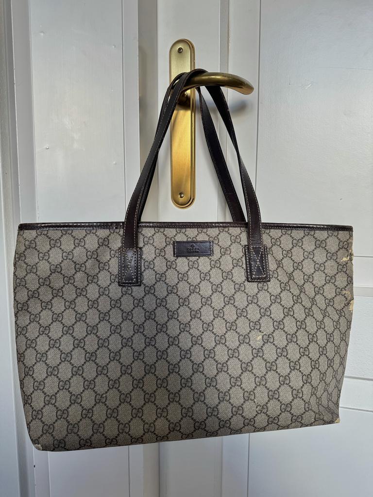 Gucci tote bag handtas, Ophalen of Verzenden, Gebruikt, Zwart, Handtas