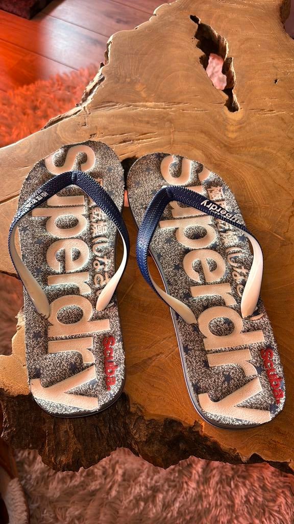 Superdry slippers maat L, Ophalen of Verzenden, Zo goed als nieuw
