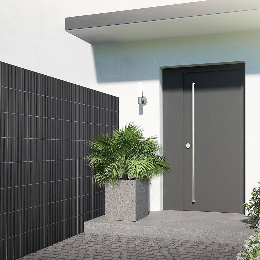 Windscherm zwart 160x400 cm, Ophalen, Kunststof, Nieuw, 200 cm of meer