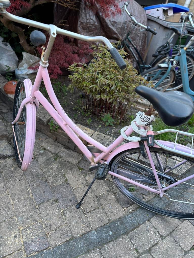 Roze stationsfiets, Fietsen en Brommers, Fietsen | Dames | Omafietsen, Zo goed als nieuw, Ophalen