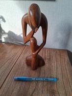 Massief houten beeldje, Antiek en Kunst, Ophalen of Verzenden