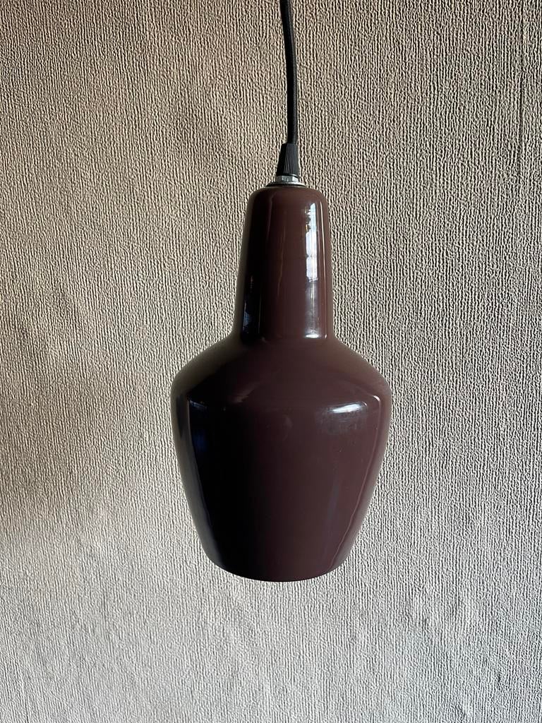2 BePureHome hanglampen - Bruin en Taupe, Huis en Inrichting, Lampen | Hanglampen, Ophalen of Verzenden, Gebruikt, Metaal, Minder dan 50 cm