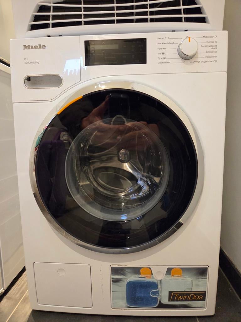 Miele Wasmachine WT TwinDos 8/9kg - Zo goed als nieuw, Witgoed en Apparatuur, 1200 tot 1600 toeren, 8 tot 10 kg, Ophalen of Verzenden