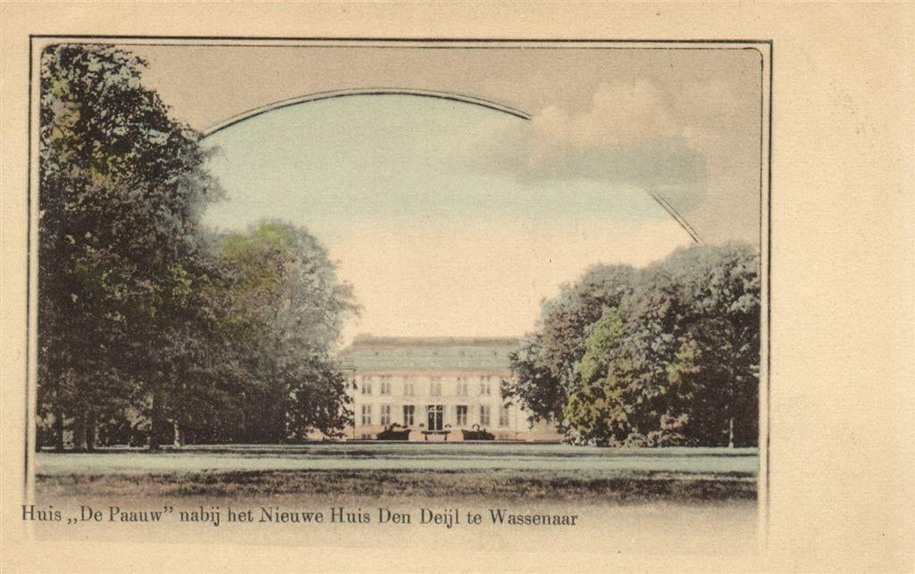 Huis De Paauw nabij het nieuwe Huis Den Deijl te Wassenaar -, Verzenden, Voor 1920, Ongelopen, Zuid-Holland