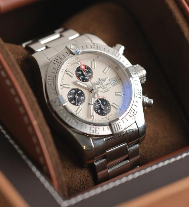 Breitling Avenger II Chronograph Japan Limited Edition, Sieraden, Tassen en Uiterlijk, Horloges | Heren, Staal, Staal, Breitling