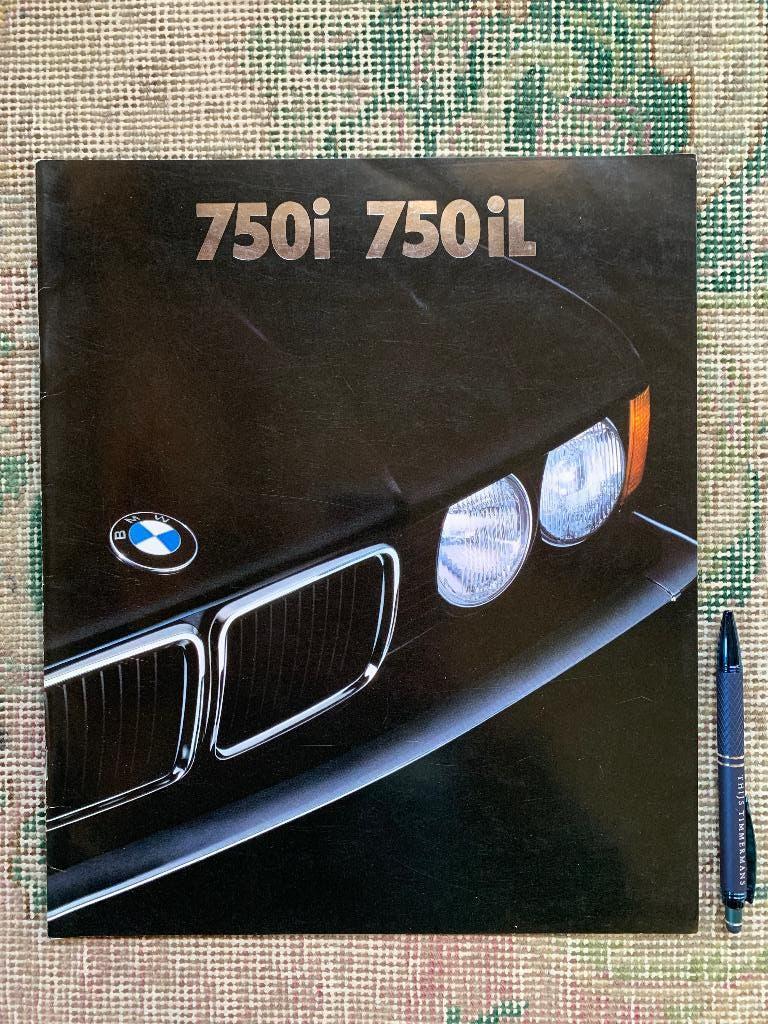 Grote Nederlandse brochure folder BMW 750i 750iL E32 1987, Nieuw, Ophalen of Verzenden, BMW, BMW