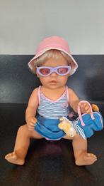 Baby born meisje met haren, veel toebehoren, Kinderen en Baby's, Speelgoed | Poppen, Ophalen of Verzenden, Zo goed als nieuw, Babypop