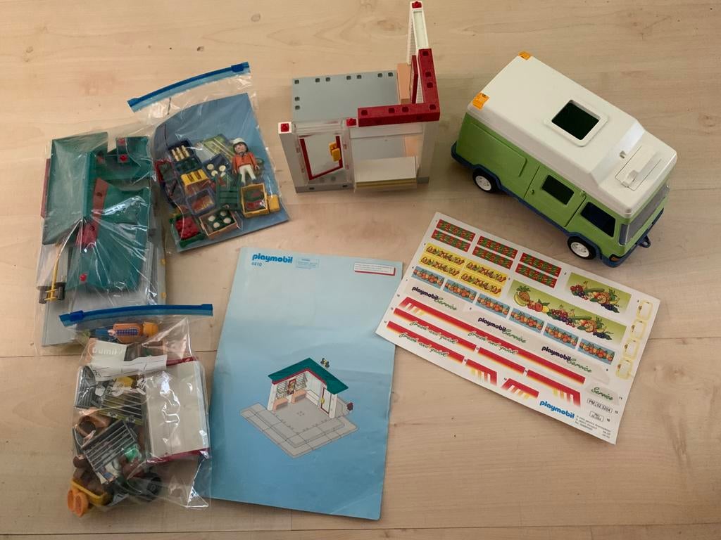 Playmobil bakkerij/supermarkt, Ophalen of Verzenden, Gebruikt, Complete set