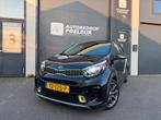 Kia Picanto 1.2 Cvvt 84pk 2018 Zwart X-Line Bomvol Led Nap, Voorwielaandrijving, Zwart, 4 cilinders, USB