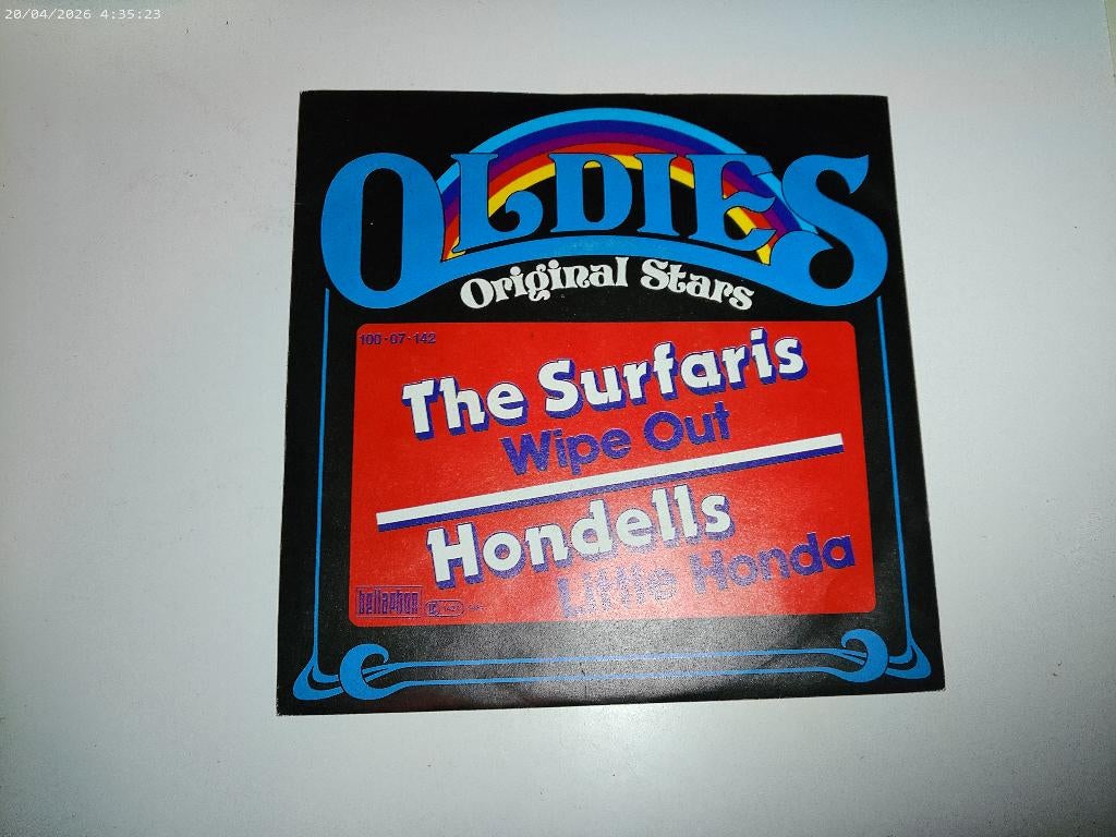 The Surfaris - Wipe out / Hondells - Little Honda ( OLDIES ), 7 inch, Zo goed als nieuw, Rock en Metal, Single