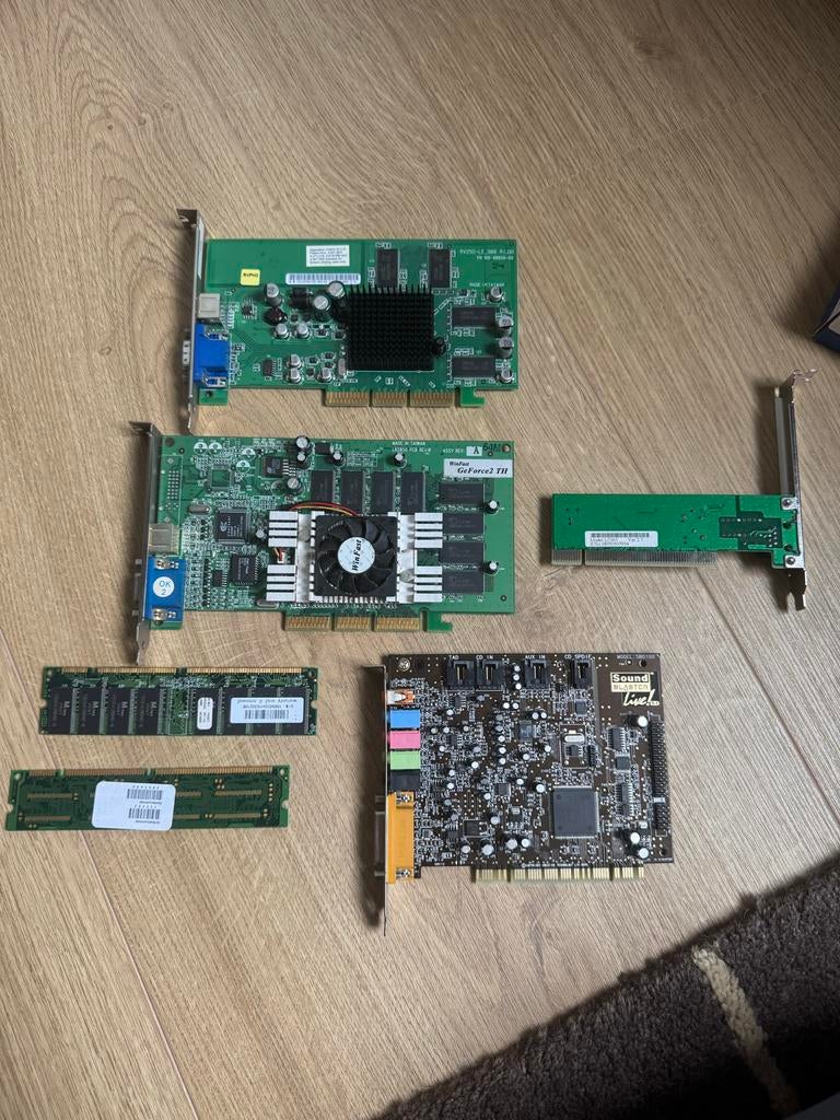 Computer onderdelen: videokaarten, geluidskaart, RAM, Computers en Software, Overige Computers en Software, Ophalen of Verzenden