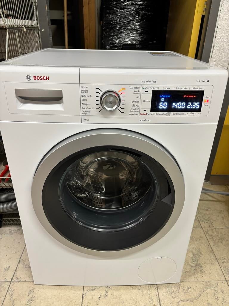 Bosch Serie 8 WAW28542NL/01 Wasmachine 9kg VarioPerfect Aqua, Witgoed en Apparatuur, Wasmachines, Gebruikt, Voorlader, 8 tot 10 kg