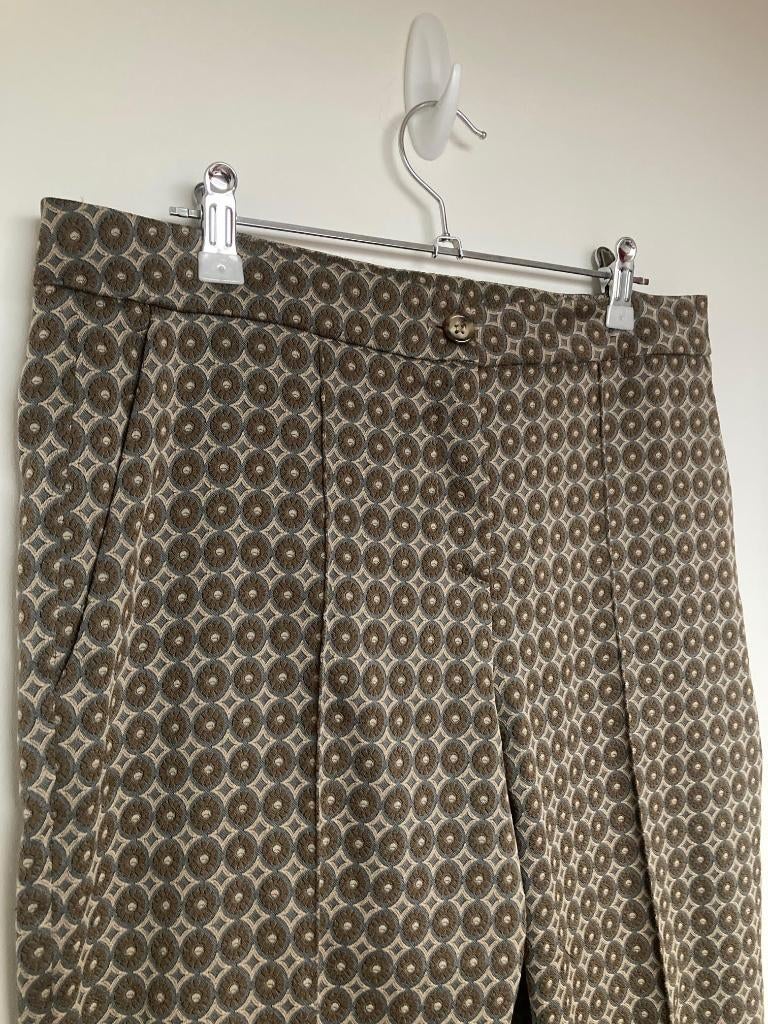 Sem per Lei bruin koperen pantalon met print maat 38, Kleding | Dames, Maat 38/40 (M), Bruin, Sem per Lei, Service@semperlei.de
