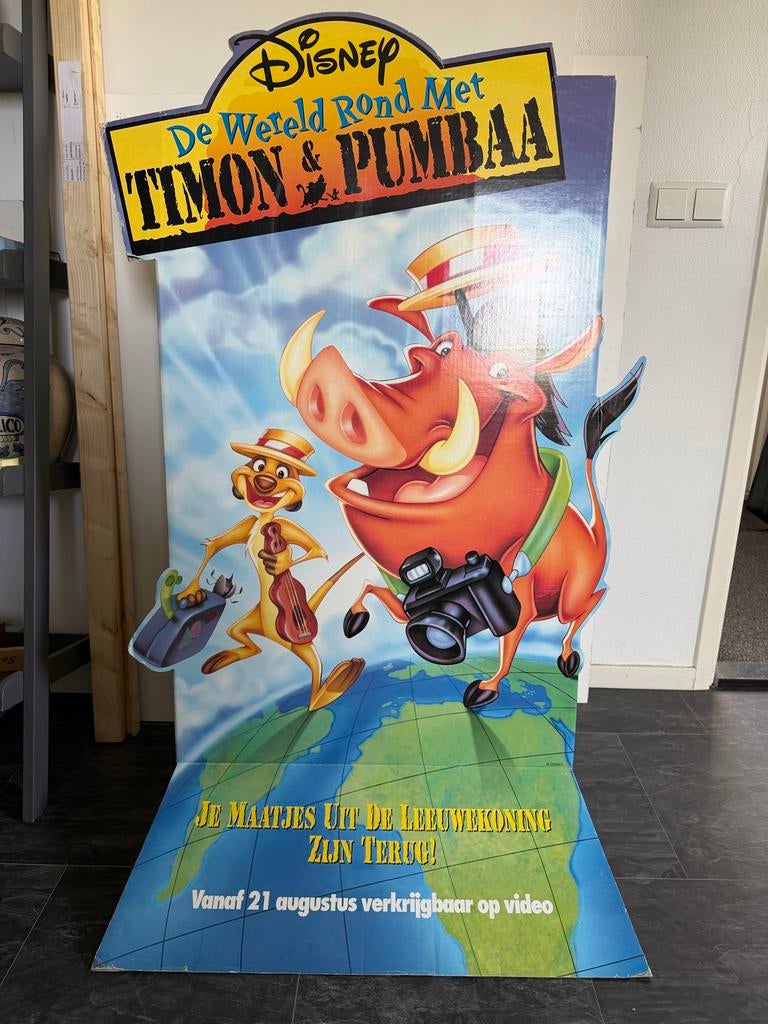 Disney Timon & Pumbaa Winkel Display - De Leeuwenkoning, Verzamelen, Ophalen, Leeuwenkoning of Jungle Boek, Gebruikt, Overige typen