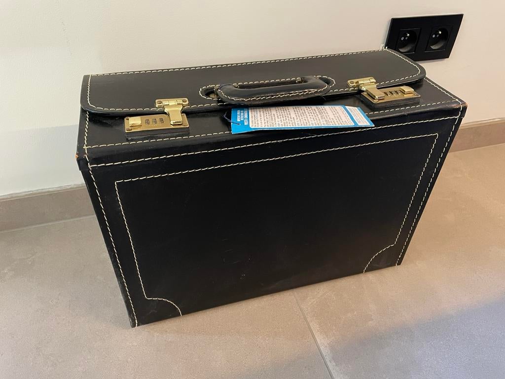 Vintage presto aktetas met cijferslot, Slot, Ophalen of Verzenden, Zo goed als nieuw, Minder dan 35 cm