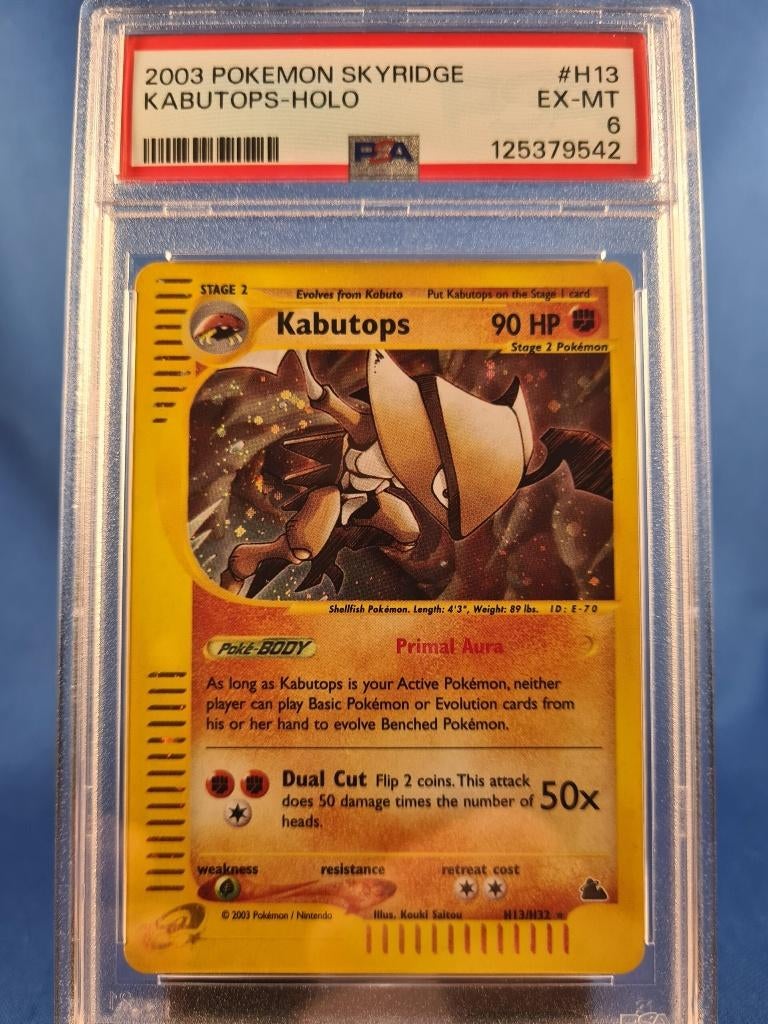 Kabutops H13/144 - Skyridge (PSA 6), Verzenden, Gebruikt
