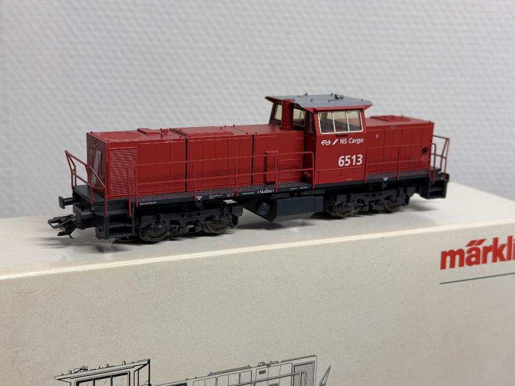 Marklin 33641 NS Cargo diesellocomotief 6513 digitaal, Wisselstroom, Gebruikt, Locomotief, Ophalen of Verzenden