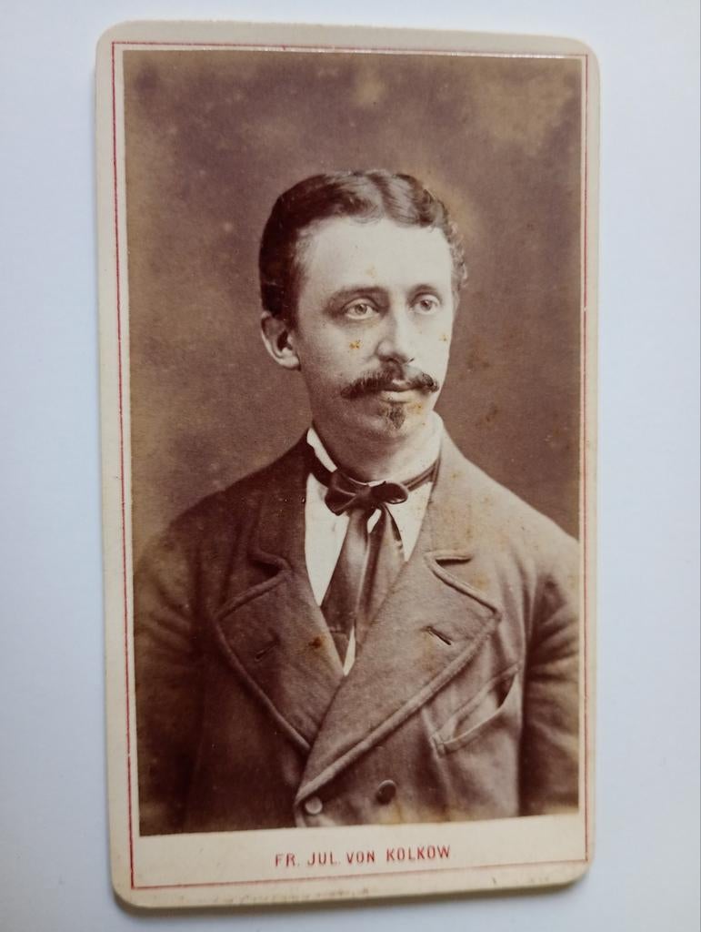 CDV Groningen Man, Verzamelen, Foto's en Prenten, Ophalen of Verzenden, Voor 1940, Gebruikt, Foto