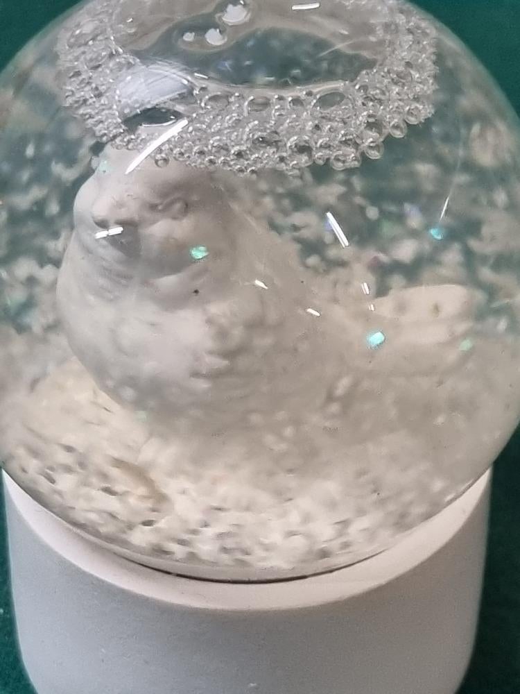 sneeuwbol met vogel wit, Ophalen of Verzenden, 'T Olde Gre-j, Info@toldegrej.nl, Endepoelstraat 20f Didam