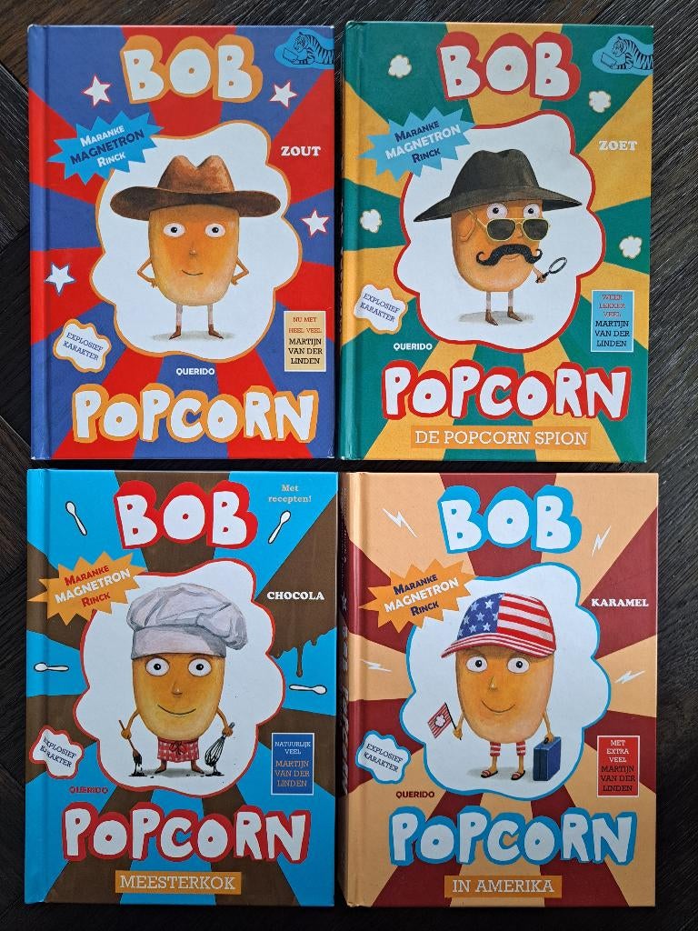 4x Bob Popcorn (tijgerlezen) Maranke Rinck, Boeken, Kinderboeken | Jeugd | onder 10 jaar, Ophalen of Verzenden, Zo goed als nieuw