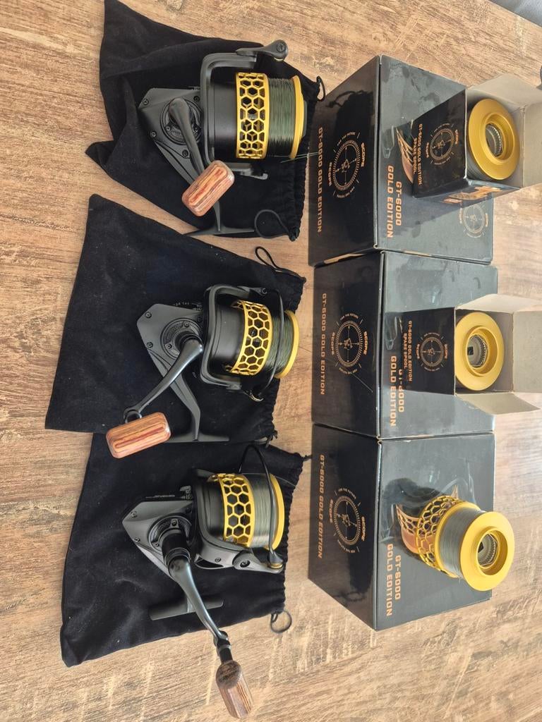 Nash Scope GT-6000 Gold Edition molens, Watersport en Boten, Hengelsport | Karpervissen, Ophalen of Verzenden, Zo goed als nieuw