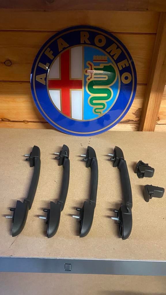 Zwarte Blackline Alfa Romeo 147 5 deurs handgrepen plafond, Auto-onderdelen, Interieur en Bekleding, Ophalen of Verzenden, Gebruikt