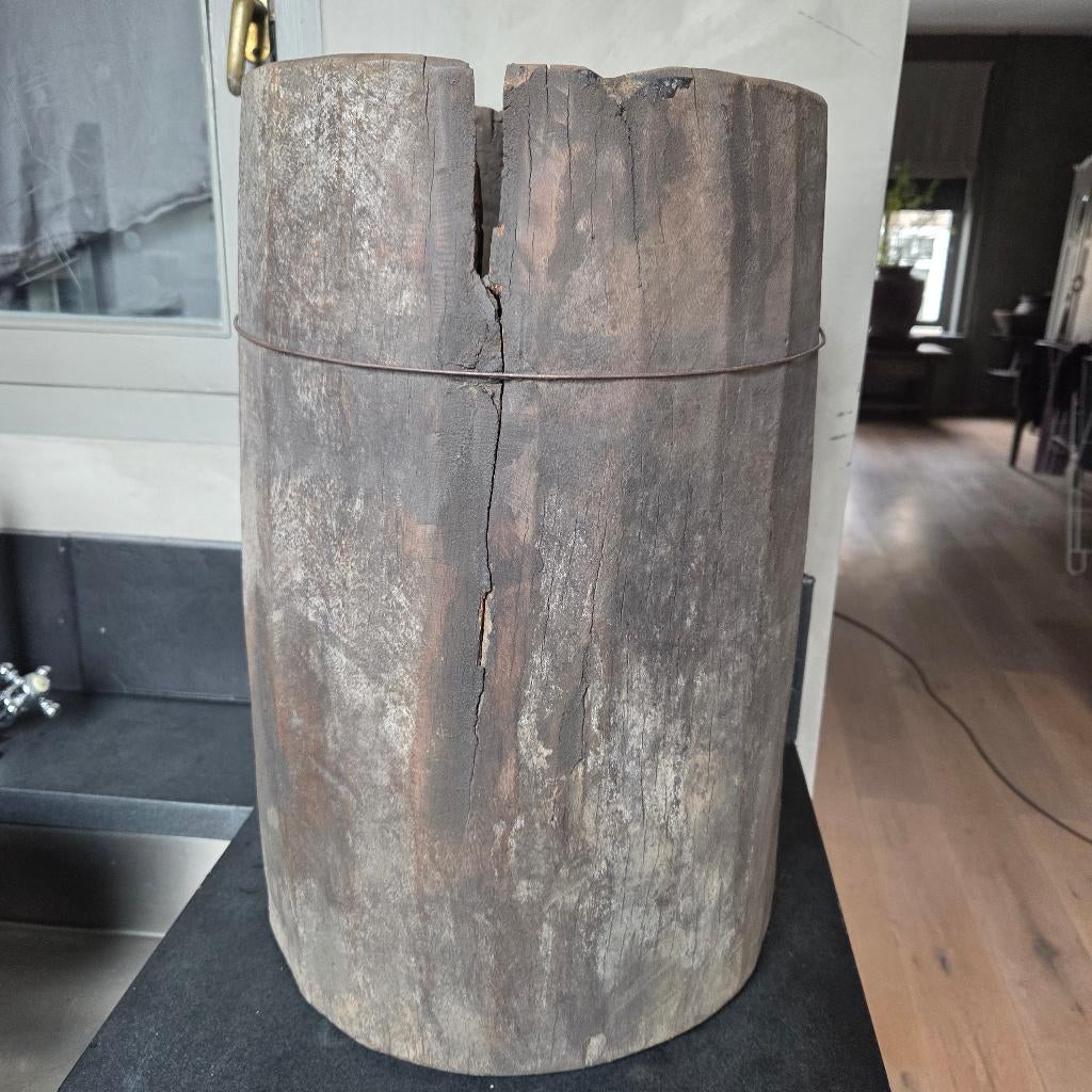 Vijzel Aura Peeperkorn, Huis en Inrichting, Ophalen of Verzenden, Zo goed als nieuw, Bruin, Hout