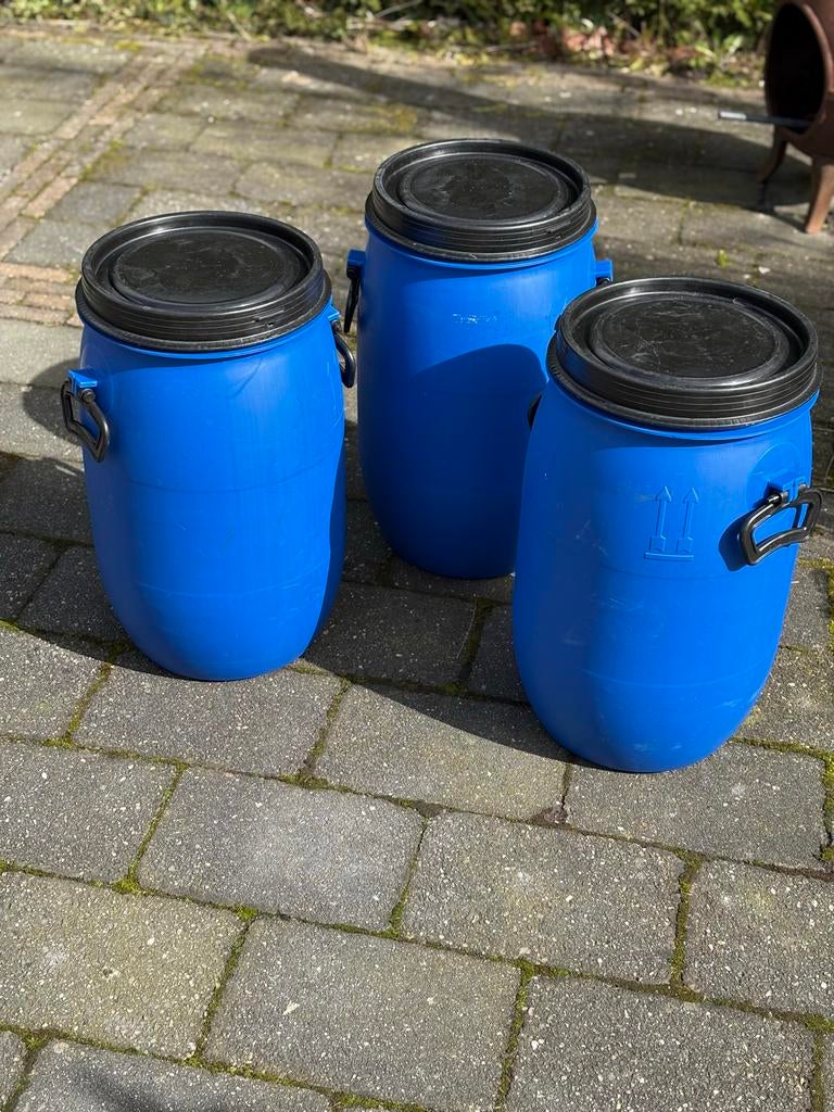 Kunststof vat, Ophalen, Gebruikt