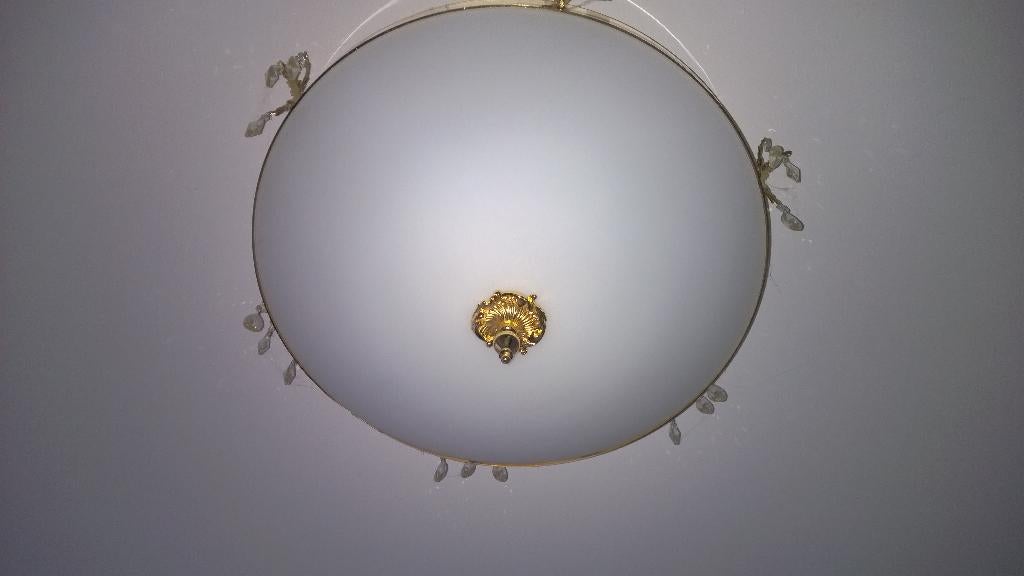Design plafond lamp : Massiero 60 cm diameter, Ophalen of Verzenden, Zo goed als nieuw, Glas