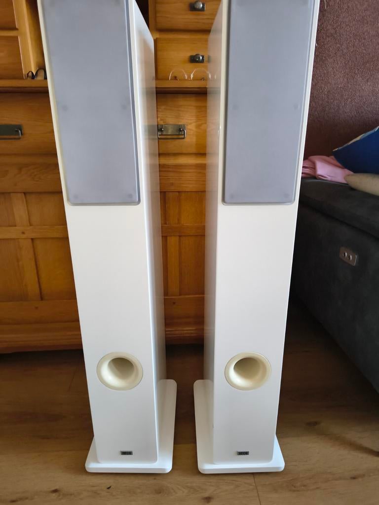 Heco Music Colors 200 Vloerstaande Luidsprekers, Audio, Tv en Foto, Luidsprekers, Gebruikt, Front, Rear of Stereo speakers, 120 watt of meer