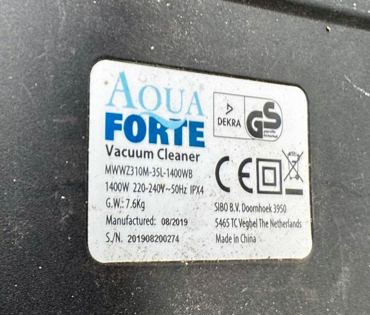 Aquaforte MWZ310M Vijverstofzuiger - Zo goed als nieuw!, Tuin en Terras, Vijver-toebehoren, Zo goed als nieuw, Vijverstofzuiger