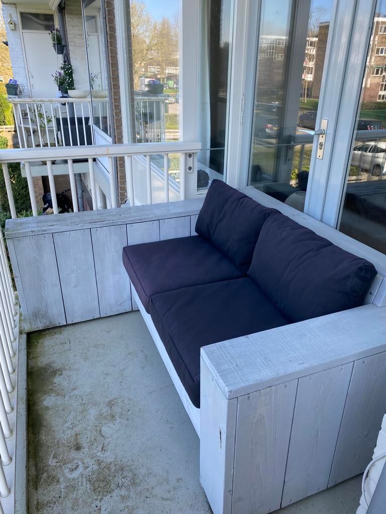 Bankje van steigerhout, Tuin en Terras, Tuinsets en Loungesets, Gebruikt, Steigerhout, Loungeset, Bank