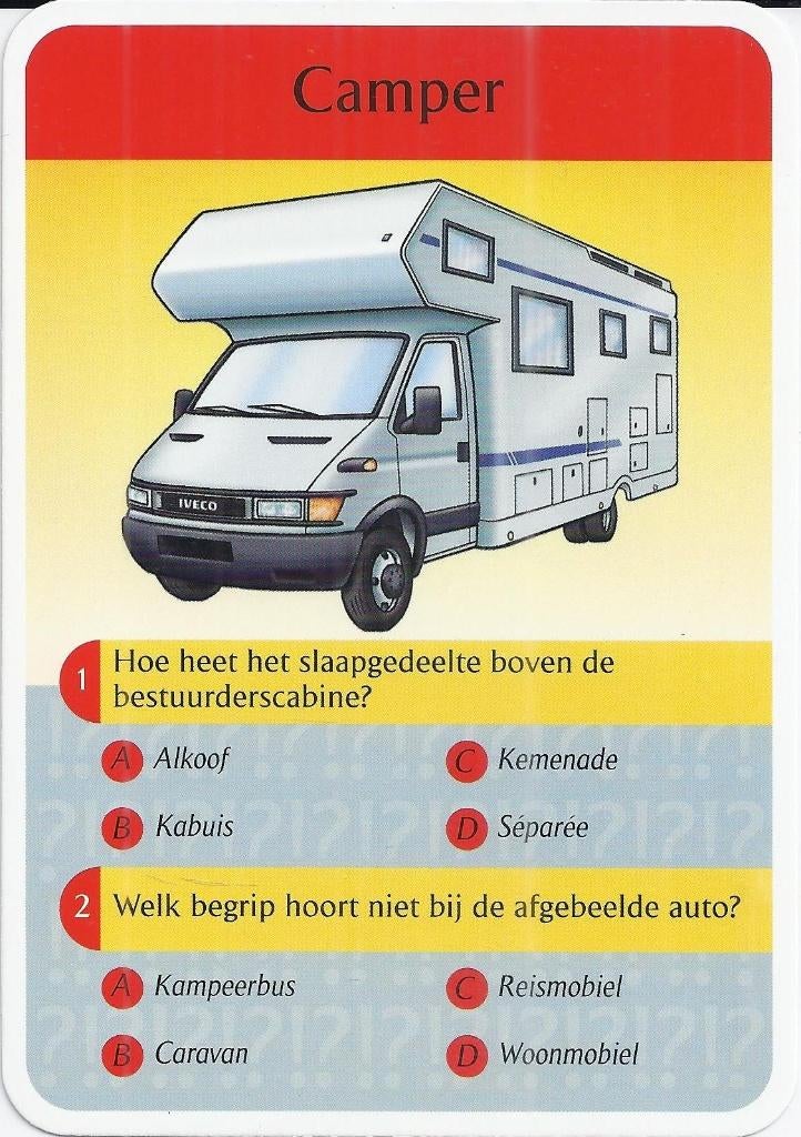 Kw3618 verzamelkaartje iveco camper, Ophalen of Verzenden, Zo goed als nieuw, Auto's