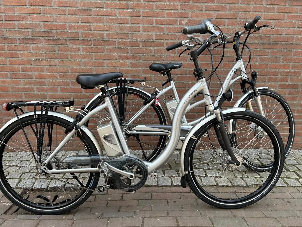 Zeer mooie set E Bike,s Flyer, Fietsen en Brommers, Elektrische fietsen, Zo goed als nieuw, 51 tot 55 cm, 50 km per accu of meer