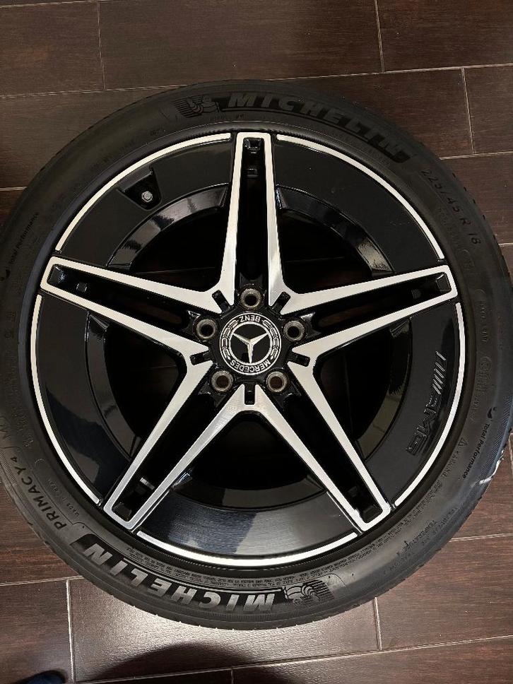 Mercedes AMG 18" breedset velgen, Auto-onderdelen, Banden en Velgen, Banden en Velgen, Zomerbanden, 18 inch, 225 mm, Personenwagen