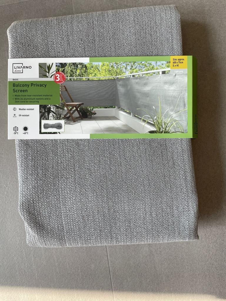 Balkon privacy screen, Tuin en Terras, Overige Tuin en Terras, Ophalen, Nieuw