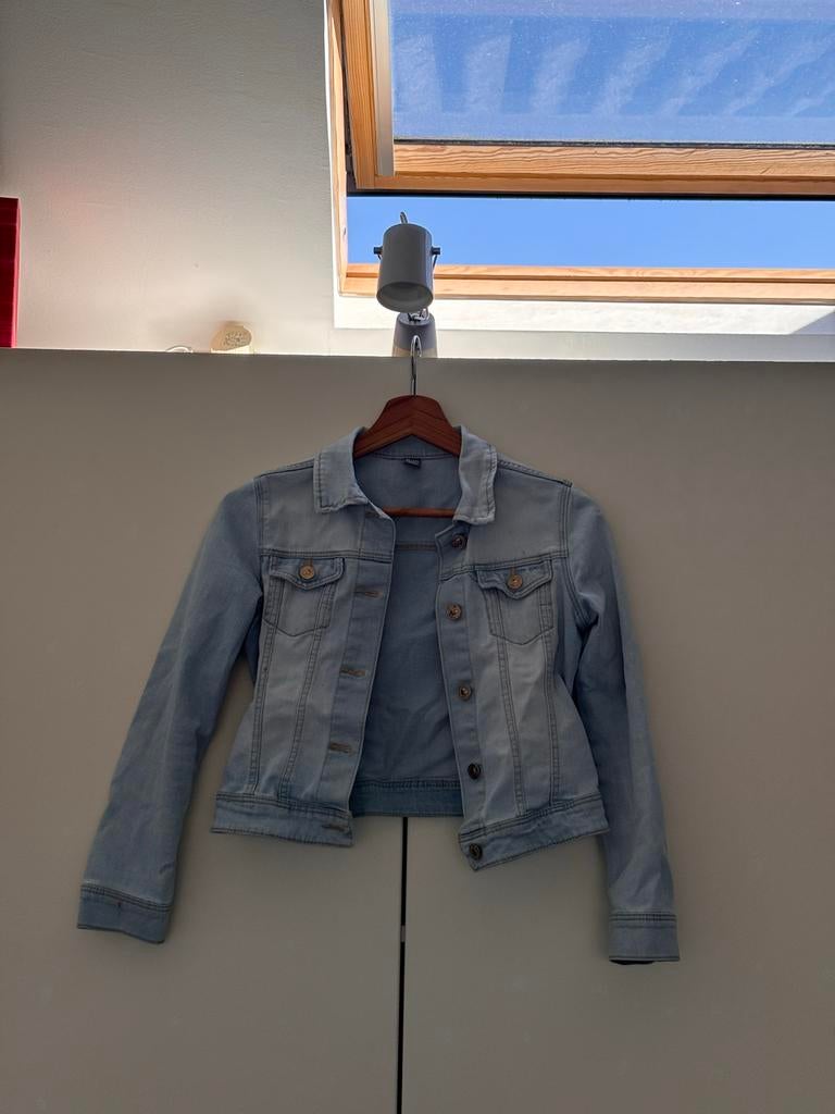 Stoere spijkerjas van Zara Kids - Maat 140 (9-10 jaar), Ophalen of Verzenden, Gebruikt, Jongen of Meisje, Jas